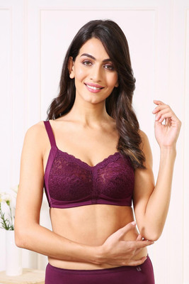 VAN HEUSEN Plush Back No Slip Strap And Non Padded Women Full Coverage Non Padded Bra(Maroon)
