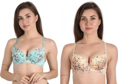 Zylum Fashion Women Imported Push Up Bra Women Push-up Heavily Padded Bra(Multicolor)