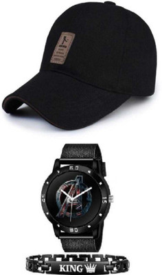 Pramukhraj Enterprise Solid Sports/Regular Cap Cap(Pack of 3)
