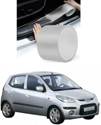PRTEK Plastic Car Bumper Guard(White, Silver, Pack of 1, Hyundai, Universal For Car)