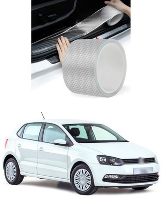 PRTEK Plastic Car Door Guard(White, Silver, Pack of 1, Volkswagen, Polo)