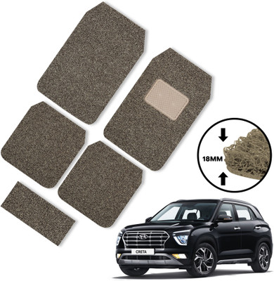 GoMechanic PVC Standard Mat For  Hyundai Creta(Beige, Brown)