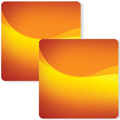 RSGiftery Square Wood Coaster Set(Pack of 2)