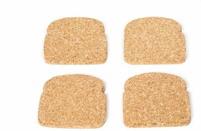SEPARATE WAY Square Reversible Wood Coaster Set(Pack of 4)