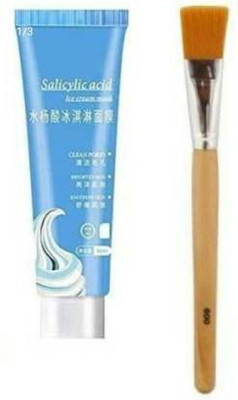 Zhunmun Ice Cream Gel Mask (120 ml ) with 1 face brush (2 Items in the set)(2 Items in the set)