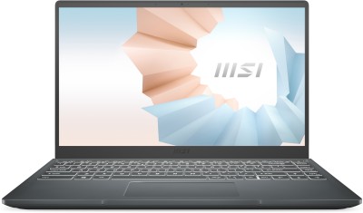 MSI Core i3 10th Gen - (8 GB/512 GB SSD/Windows 10 Home) Modern 14 B10MW-657IN Thin and Light Laptop(14 inch, Carbon Gray, 1.3 kg)