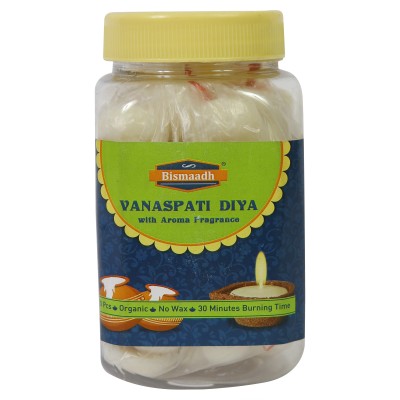 Bismaadh Ghee Diya Wicks, 50 Piece (Aroma) Cotton Wick