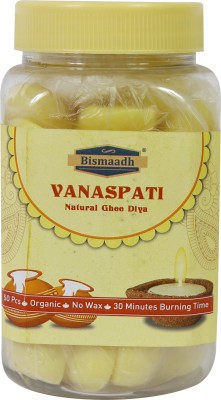 Bismaadh Ghee Diya Wicks, 50 Piece (Natural) Cotton Wick