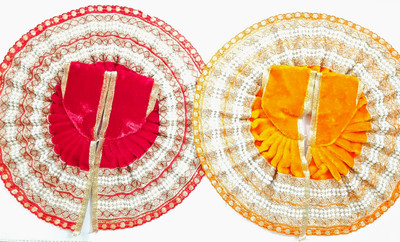 krishnanand Krishnanand Father poshak combo /5no laddu gopal poshak/winter poshak, Laddu gopal Poshak Dress(Feather)
