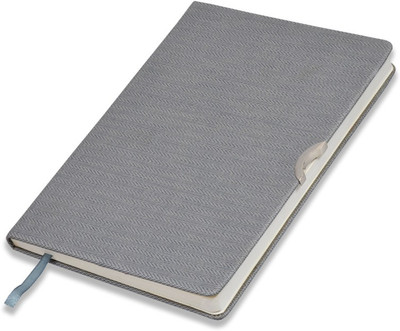PAPERLLA Diary Grey UNDATED Notebook - Unique Stationery A5 Pocket Planner and Organiser for Business Interviews and Corporate Meetings with Pen. A5 Diary RULED 192 Pages A5 Diary RULED 192 Pages(Grey)