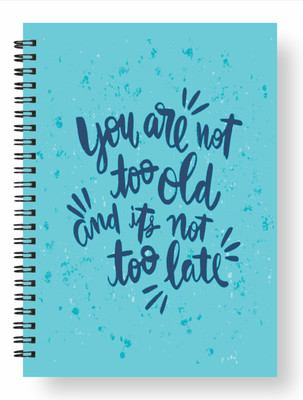 3DS Wiro notebook A5 Diary Ruled 144 Pages(never too late)
