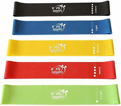 JDH Fitness Resistance Band Set - Exercise Bands For Legs And Arms Resistance Band(Pack of 5)