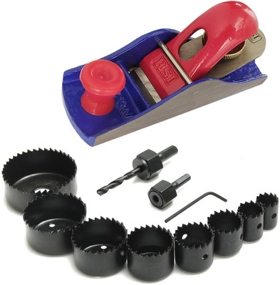 DUMDAAR Heavy duty 7inch Randa Block Plane Carpenter Plane Cast Iron base Steel Casting Hand Plane With 11 Pcs Hole Saw Drill Bits Multi-size Woodworking tool kit (Pack of 2) Cast Iron Steel Hand Plane(17.5 cm) DUMDAAR Heavy duty 7inch Randa Block Plane Carpenter Plane Cast Iron base Steel Casting Hand Plane With 11 Pcs Hole Saw Drill Bits Multi-size Woodworking tool kit (Pack of 2) Cast Iron Steel Hand Plane(17.5 cm)