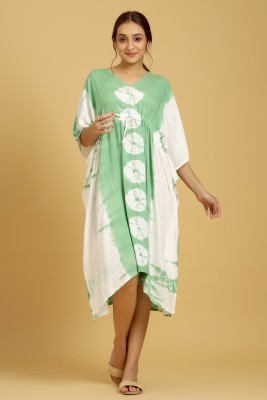 Ravaiyaa - Attitude Is Everything Printed Rayon Women Kaftan