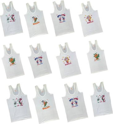 DK Creation Vest For Baby Boys & Baby Girls Cotton(White, Pack of 60)