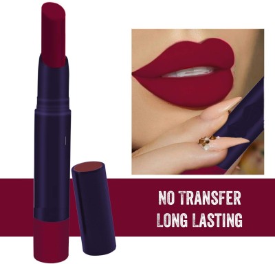 ADJD Premium Waterproof Non Transfer Pure Matte, 18 Hours Stay Bridal Lipstick(CHIILL MAROON, 3.8 g)