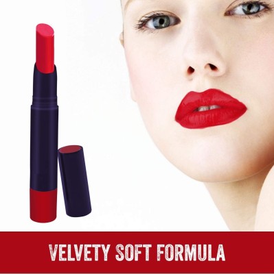 Latixmat HOT RED MATTE FINISH & WATER PROOF LONG LASTING LIPSTICK(RED, 3.8 g)