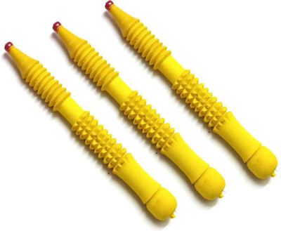 Acs B098FB4X72 Zimmi Accupresure Massager Roller Combo Pack of Three YELLOW Colour for Hands and Fingers (Palm) || Massager(Yellow)