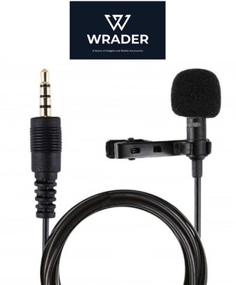 WRADER Collar Microphone for Youtube with Easy Clip on System Perfect for Voice Recording / Youtube / Interview / Video Conference / Podcast / Voice Dictation Microphone