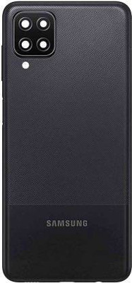 Purplesavvy Samsung Galaxy A12 Back Panel(Black)