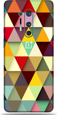 Mclaxa Oneplus 8Pro, oneplus 8pro Mobile Skin(Colorfull Tringle Skin With Super matte finish)