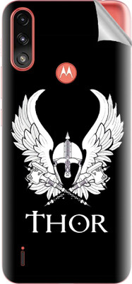 Snooky Motorola Moto E7 Power Mobile Skin(Black)