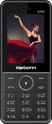 KARBONN KX29 DS Keypad Mobile|3000 mAh Battery|0.3MP Rear Camera|Expandable Upto 32 GB(Black + Red)