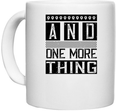 UDNAG White Ceramic Coffee / Tea 'Internet | And one more thing' Perfect for Gifting [330ml] Ceramic Coffee Mug(330 ml)