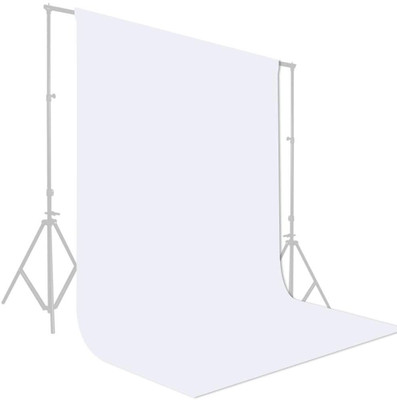 Cam cart 8FTX10.5FT White Backdrop Background for Photography Photo Booth Backdrop for Photoshoot Background Screen Video Recording Parties Curtain Reflector