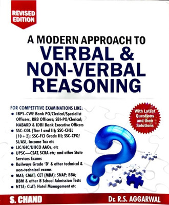 A Modern Approach To Verbal & Non-Verbal Reasoning Revised Edition [ORIGINAL](English, Paperback, R.S. AGRAWAL) (HARDCOPY BOOK, R.S. AGRAWAL)(Hardcopy Paperbook, R.S. AGRAWAL)