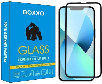 Boxxo Edge To Edge Tempered Glass for Apple iPhone 13(Pack of 1)