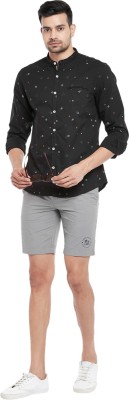 Urban Ranger by Pantaloons Men Printed Casual Black Shirt