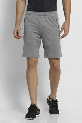 VAN HEUSEN Solid Men Grey Regular Shorts