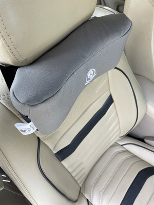 MRRON BREZZE Series Memory Foam Head Rest Cushion For Car or Office Chair (Pack of 1) Neck Support(Black)