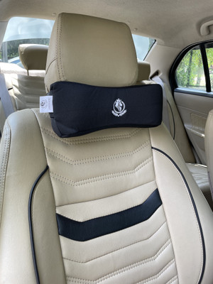 MRRON BREZZE Series Memory Foam Head Rest Cushion For Car or Office Chair (Pack of 1) Neck Support(Black)