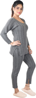 Lyril FIERO LAVA Women's 3/4th Sleeve Top Women Top - Pyjama Set Thermal