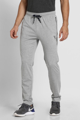 VAN HEUSEN Athleisure Men Grey Solid Smart Tech Easy Stain Release Track Pants Solid Men Grey Track Pants