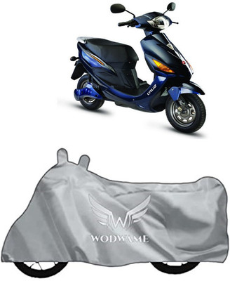 P1M Waterproof Two Wheeler Cover for Hero(Electric Cruz, Silver)
