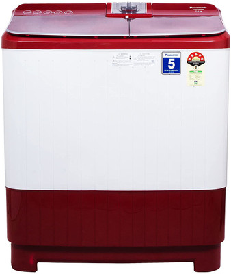 Panasonic 7 kg Semi Automatic Top Load with In-built Heater Red, White (NA-W70B5RRB)