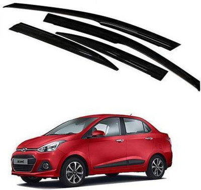 ASRAUTO For Front, Rear Wind Deflector(Tinted Hyundai Xcent)