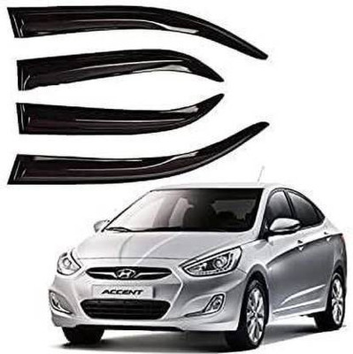 ASRAUTO For Front, Rear Wind Deflector(Tinted Hyundai Accent)