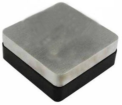 Luxuro Square Bench Block Steel Fixed On Rubber Base 2.1/2” x 2.1/2”x 1”