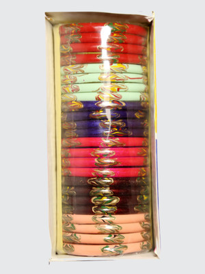 Royal Collection Glass Bangle Set(Pack of 24)