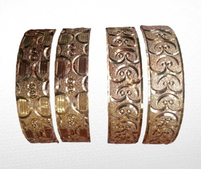 RADHIKAA FASHIONS Plastic Gold-plated Bangle Set(Pack of 4)