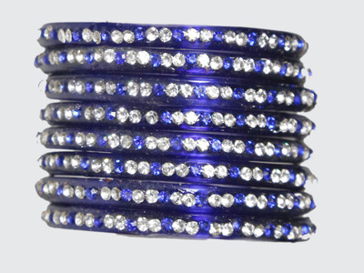 dishu Glass Bangle Set(Pack of 8)