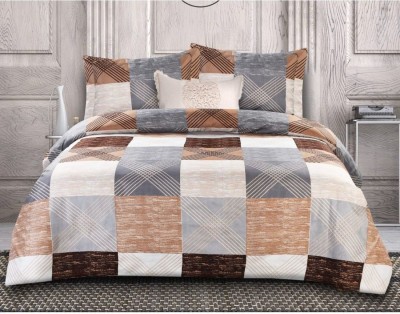 240 TC Cotton Double Bedsheet(Pack of 1, Multicolor)