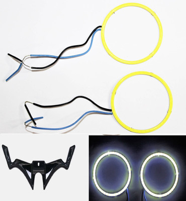acube mart RS 200 ring light /Demon / Angel Eyes white2 pc + RS winglet black Projector Lens