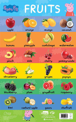 Learn with Peppa Early Learning Fruits Chart for Children(English, Paperback, unknown)