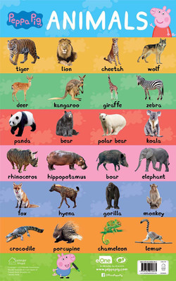 Learn with Peppa Early Learning Animals Chart for Children(English, Paperback, unknown)