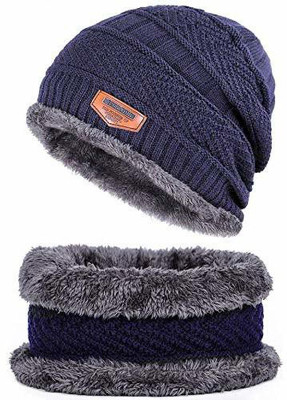ARYANSHI Woven Beanie Cap(Pack of 2)